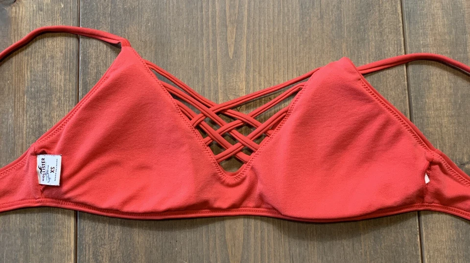 Top de natación Hollister California para mujer Coral Beach verano talla: XS Foto 4 de 4