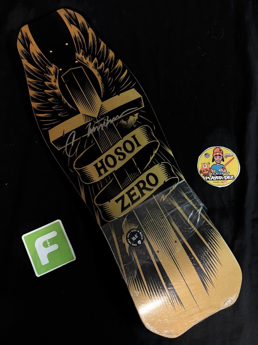 スケートボード HOSOI skateboard deck Christian Hosoi RARE SIGNED Christian Hosoi Zero Gold Cross OG Skateboard