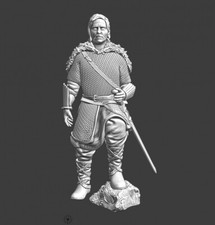 Northern Crusades Miniatures Medieval Slavic Lord Noble Resting Pose Crusader 3D