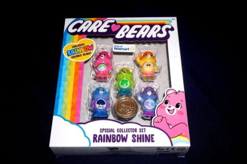 CARE BEARS 5 PACK SPECIAL COLLECTOR SET RAINBOW SHINE WAL-MART 2 INCH FIGURES - Picture 1 of 7