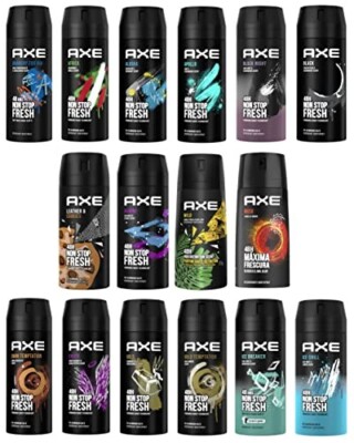 12-Pack AXE Body Spray Deodorant Antiperspirant 150 ml/5.07 oz, Mix of Available