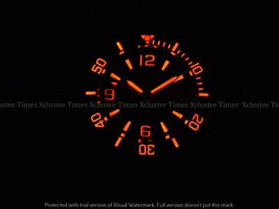 Tresod Men SuperLuminous Combat Ocean Master AUTO Triple Black Sapphire SS Watch