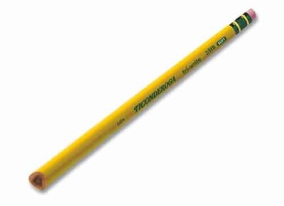 Dixon Ticonderoga Tri-Write Triangular No. 2 Pencil 12/Pk Student School Teacher