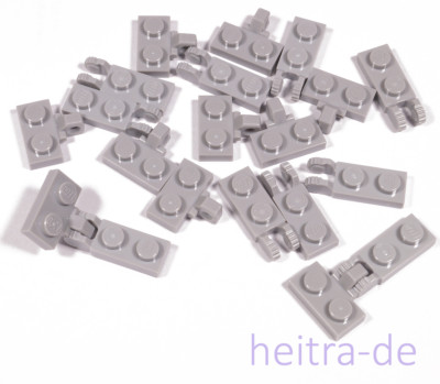 LEGO - 10 Gelenkplatten Scharnier hellgrau 1x2 auf 2x1 / 44567 44302 NEUWARE