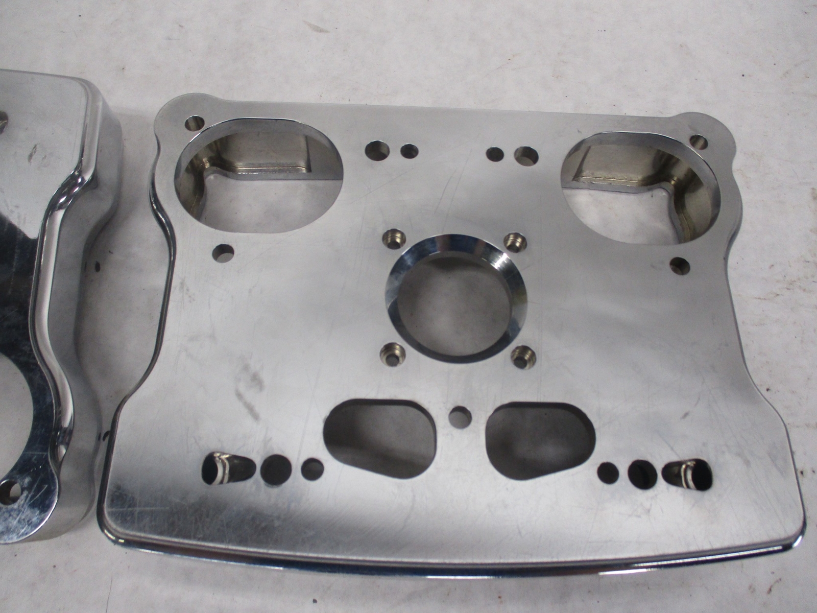 Set of 2 Early Big Dog Harley Evo S&S Lower Chrome Billet Rocker Boxes ...