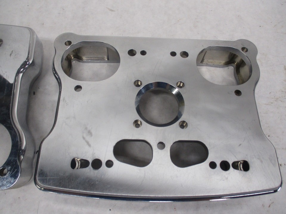 Set of 2 Early Big Dog Harley Evo S&S Lower Chrome Billet Rocker Boxes ...