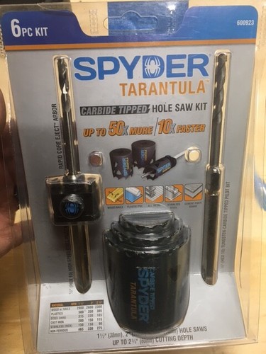 NEW SPYDER 6pc TARANTULA CARBIDE TIPPED 