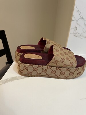 Gucci Cloth Sandals 39 Size 