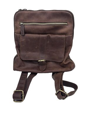 The Leather Store Rucksack Leather Backpack Office Bag Purse Super Soft Worn In