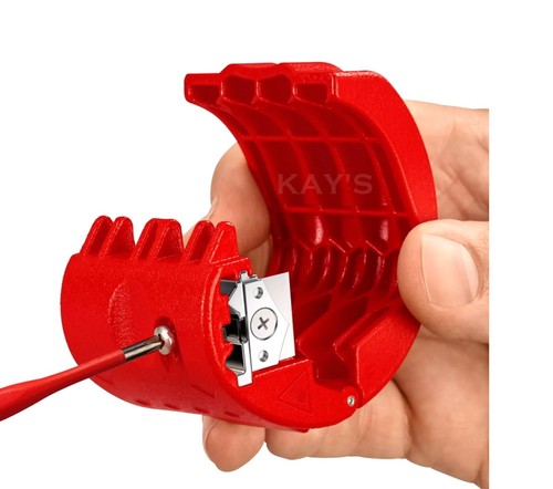 Knipex 902210 Plastic Pipe Cutter BiX Sealing Sleeve Tube Cutter 50mm Capacity - Picture 4 of 5