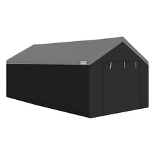 Caravan Canopy 20x10' Carport Tent Sidewalls, Black (Sidewalls Only)(Open Box)