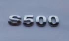New Chrome 3D Self-adhesive Car Letters badge emblem sticker Spelling S500