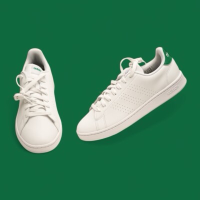 Adidas Shoes Men s size 10.5 Advantage Lifestyle Casual Sport White Green GZ5300