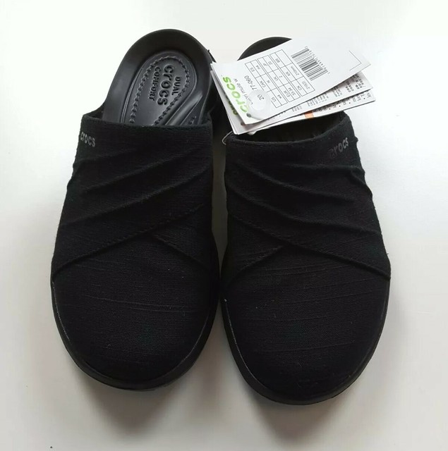 Crocs Women's Capri Mule Black Size 4 | eBay