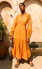 Nine Lives Bazaar ~ Blossom Midi Dress Lace Size 6 (fit to 8 ) US 2 XXS XS BNWT