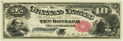 1880 10 Dollar Metal Sign 6
