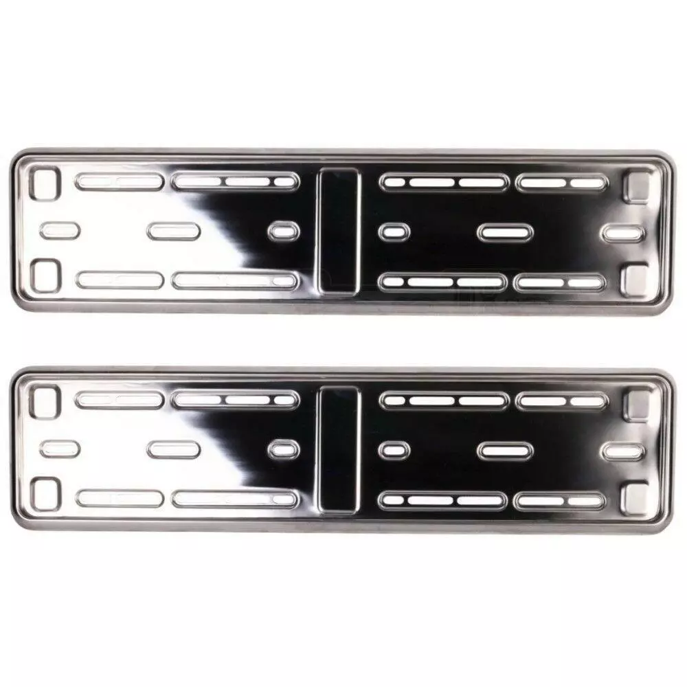Stainless steel 2024 number plate frames