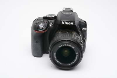 Nikon D5300 DSLR Camera w/AF-S 18-55mm f3.5-5.6 G II VR zoom 