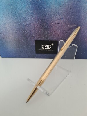 MONTBLANC Noblesse No. 1947 Retractable Ballpoint Pen Pen Metal Gold Plated Vintage