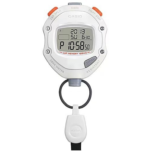 Casio Stopwatch HS-70W-8JH Stop Watch White Waterproof sports Japan