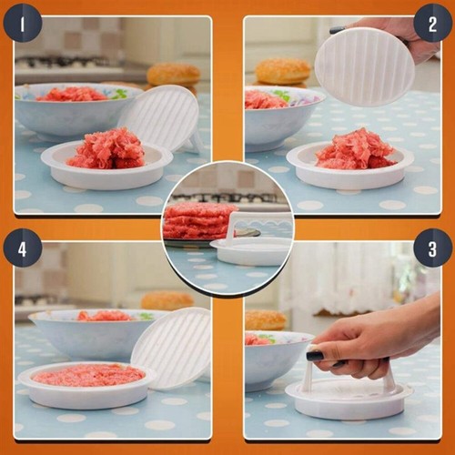 Kitchen Hamburger Meat Beef Maker Grill Burger Patty Mould Press Mold Tools6898 - Bild 2 von 6