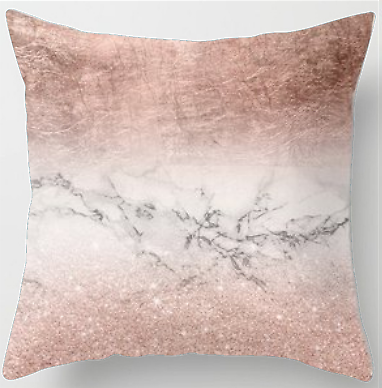 "FUNDA ALMOHADA DECORATIVA DE MÁRMOL ROSA BLANCO ABSTRACTO MÁRMOL 18x18" - Imagen 20 de 26