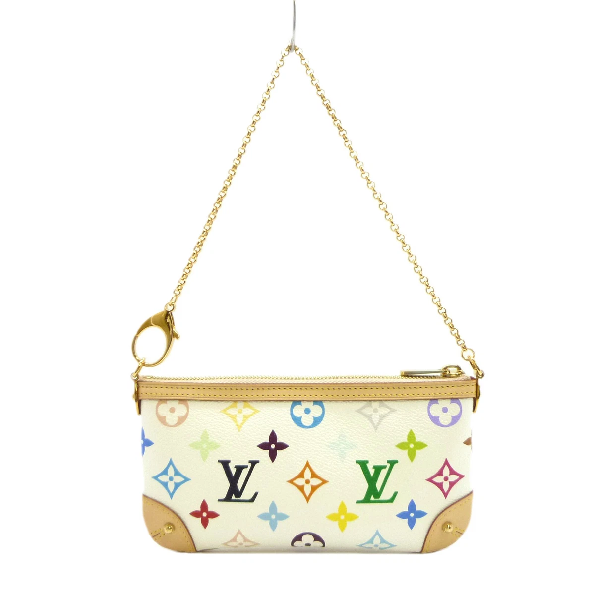 Authentic LOUIS VUITTON Pochette Milla MM Pouch Multi-Color M60096 