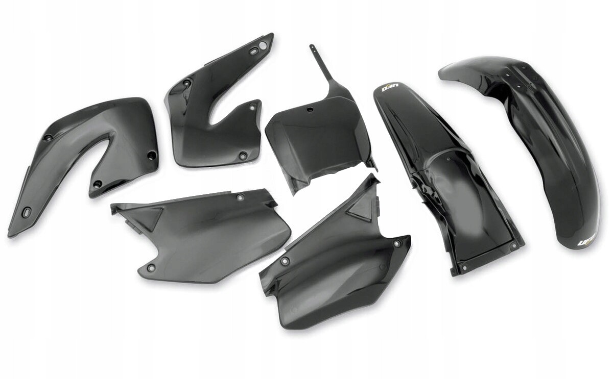 Kit plastique noir pour moto Honda CR 125 et 250 ans 2000-2001 HO100E001