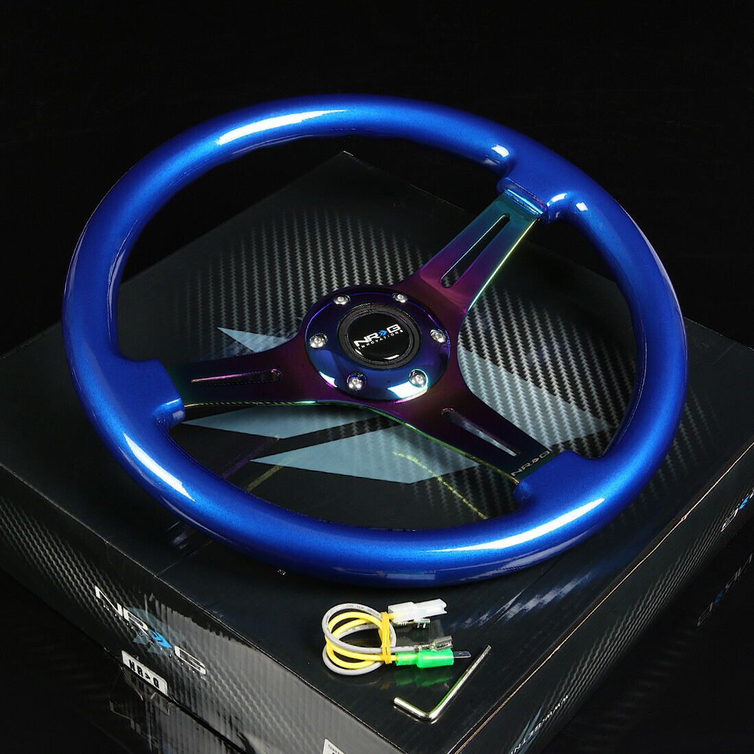 NRG 140H HUB+IRIDIUM GEN 3.0 QUICK RELEASE+3"DEEP DISH STEERING WHEEL ...