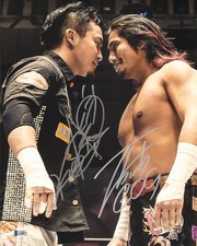 Hiromu Takahashi & Kushida Signed 11x14 Photo BAS COA New Japan Pro Wrestling 4
