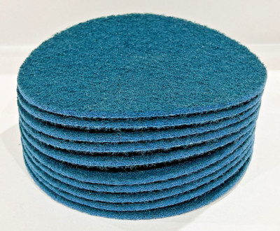 10 Scotch-Brite 7'' Very Fine Aluminum Oxide Surface Conditioning Disc Hook Loop