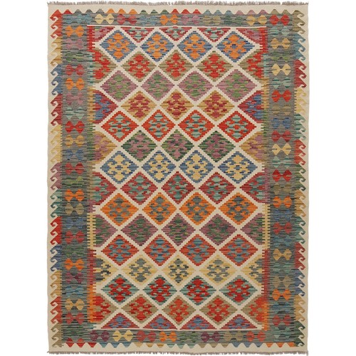 Southwestern Handmade Traditional Kilim Living Room Area Rug 5'9x7'10 ft -W30120