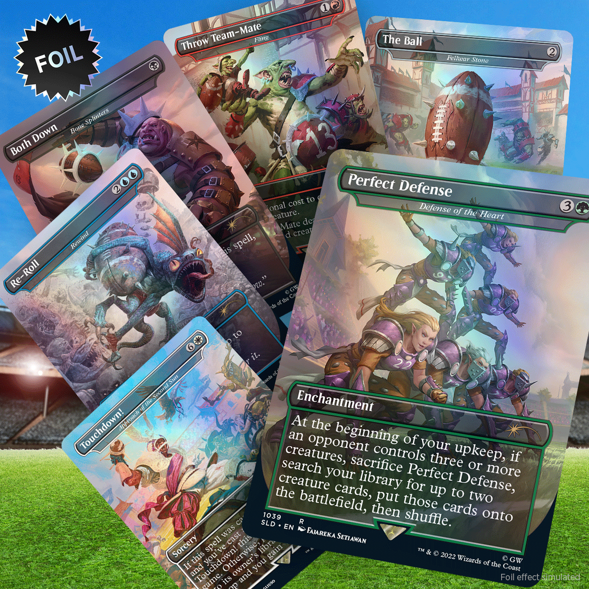 mtg blood bowl cards MTG ~ Secret Lair x Blood Bowl ~ SLD ~ NEW Sealed!