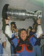 Pittsburgh Penguins Ulf Samuelsson Stanley Cup Signed Autographed 8x10 Photo COA