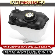 1x Front Engine Coolant Reservoir with Cap for Ford Mustang 2011-2014 3.7L 5.0L