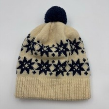 Vintage Wigwam 100 Virgin Wool Nordic Snowflake Print