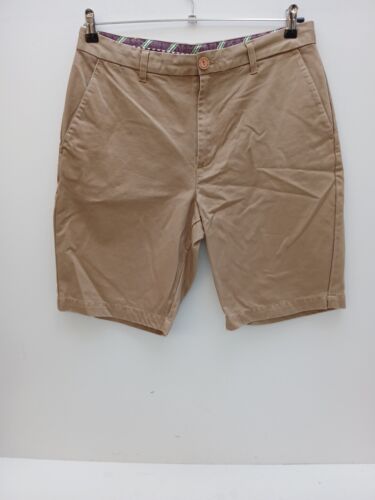 St George By Duffer Mens W 34 100% Cotton Chino Shorts 4 Pockets Inside Leg 10". - Picture 13 of 20