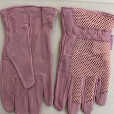 hand landy women pink gloves size M.