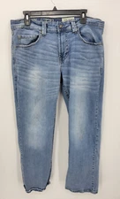 TK Axel Jeans Mens 34x30 Slim Boot Medium Faded Wash Five Pocket Blue Denim