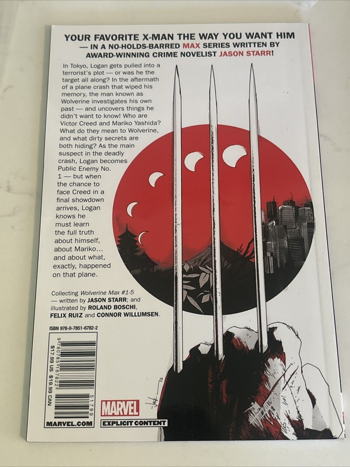 Wolverine Max #1 Permanent Rage (Marvel Comics) TPB New 9780785167822| eBay