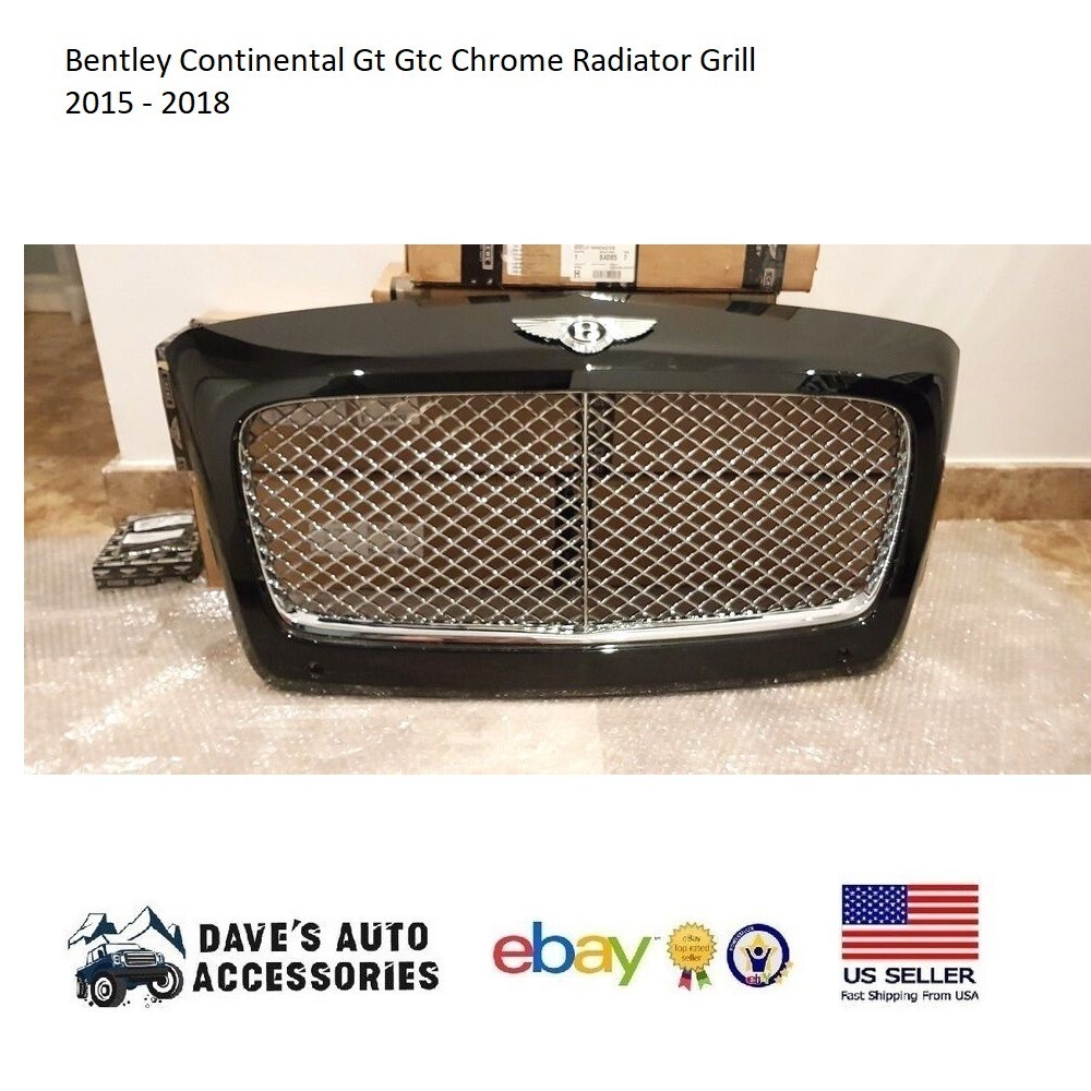 Bentley Continental Gt Gtc Chrome Radiator Grill 2015 - 2018