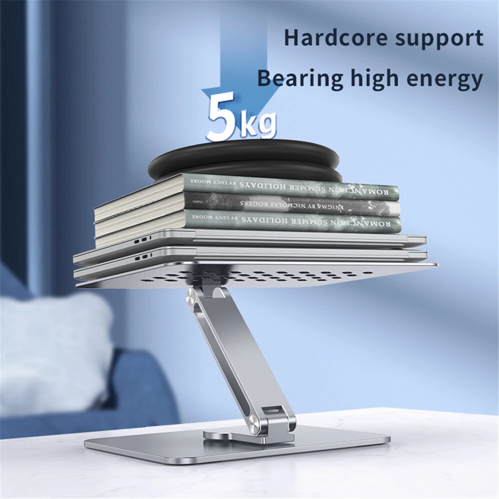 Ergonomic Adjustable Laptop Stand Portable 360° Rotating Holder for Height Flexibility