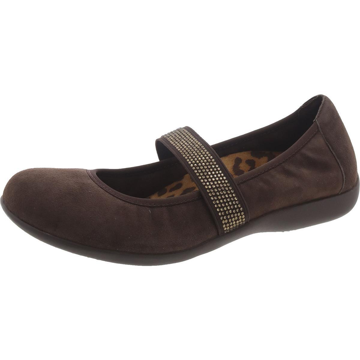 Vionic Womens Fern Brown Suede Ballet Flats Size 6.5 Medium B M BHFO 3230