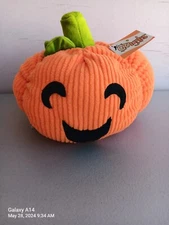 Zanies Playful Pumpkin Dog Squeaky Toy Jill Halloween