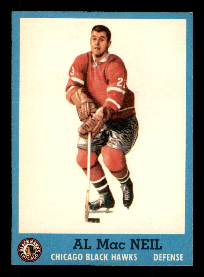 Al MacNeil #32 Hockey Cards 1962 Topps trading card — raw and PSA graded price guide