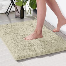 Non Slip Bath Mat Water Absorbent Shower Mats Machine Washable Bathroom Rug UK