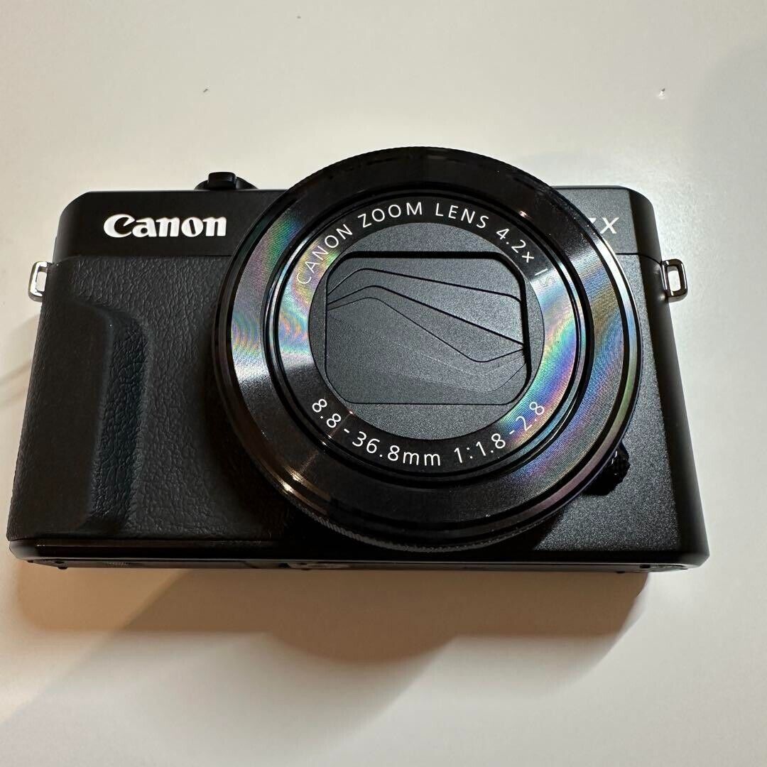 Canon PowerShot G7 X Mark II 20.1MP Black Compact Digital Canon PowerShot G7 X Mark II 20.1MP Black Compact Digital