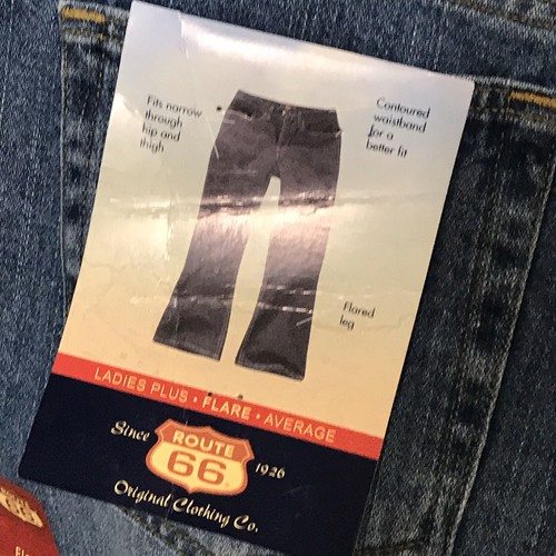 Route 66 Women's 18 Average Med Wash Plain Pocket Blue Mom Jeans NWT - Picture 6 of 8