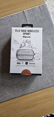 Klipsch T5 II True Wireless Sport Bluetooth Kopfhörer - Silber - UNGEÖFFNET