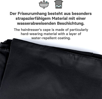 Kurzer Friseur-Umhang Aus PVC – Wasserdicht, Klettverschluss, 73 X 80 Cm, Für Haarschnitt, Färben & Make-up